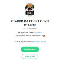 Слив прогнозов телеграмм